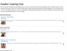 Tablet Screenshot of foodiescookingclub.blogspot.com