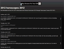 Tablet Screenshot of 2011horoscopesforever2012.blogspot.com
