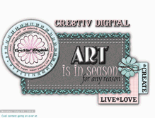 Tablet Screenshot of cre8tivdigital.blogspot.com
