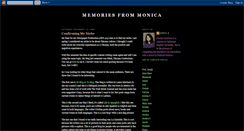 Desktop Screenshot of memoriesfrommonica.blogspot.com