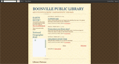 Desktop Screenshot of boonvillepubliclibrary.blogspot.com