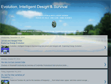 Tablet Screenshot of evolution-intelligentdesign-survival.blogspot.com