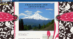 Desktop Screenshot of challengesandadventures.blogspot.com