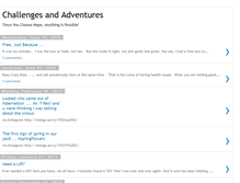 Tablet Screenshot of challengesandadventures.blogspot.com