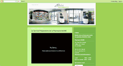 Desktop Screenshot of pharmaciebasire.blogspot.com
