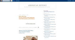 Desktop Screenshot of americanreport.blogspot.com