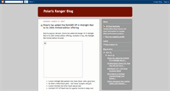 Desktop Screenshot of polarisrangerblog.blogspot.com