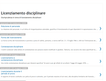 Tablet Screenshot of licenziamento.blogspot.com