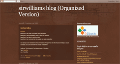 Desktop Screenshot of organized-sirwilliams.blogspot.com