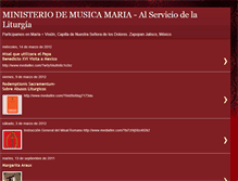 Tablet Screenshot of ministeriomaria.blogspot.com