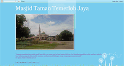 Desktop Screenshot of masjidtemerlohjaya.blogspot.com