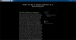Desktop Screenshot of howtobeagoodserver.blogspot.com