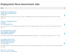 Tablet Screenshot of employmentnews-governmentjobs.blogspot.com