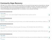 Tablet Screenshot of communityhoperecovery.blogspot.com