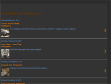 Tablet Screenshot of animalfreewallpapers.blogspot.com