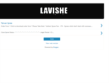Tablet Screenshot of lavishe-taiwanspree.blogspot.com