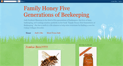 Desktop Screenshot of familyhoney5generationsofbeekeeping.blogspot.com