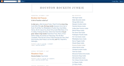 Desktop Screenshot of houstonrocketsjunkie.blogspot.com