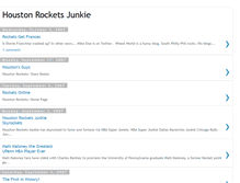 Tablet Screenshot of houstonrocketsjunkie.blogspot.com