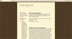 Desktop Screenshot of lewislines2006.blogspot.com