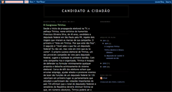 Desktop Screenshot of candidatoacidadao.blogspot.com