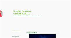 Desktop Screenshot of anakbabahabah.blogspot.com