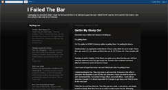 Desktop Screenshot of ifailedthebar.blogspot.com