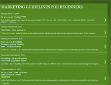 Tablet Screenshot of marketingguidelinesforbeginners.blogspot.com