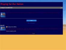 Tablet Screenshot of prayingforournation2012.blogspot.com