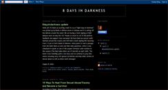 Desktop Screenshot of 8daysindarkness.blogspot.com