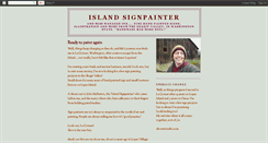 Desktop Screenshot of islandsignpainter.blogspot.com