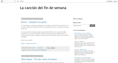 Desktop Screenshot of lacanciondelfindesemana.blogspot.com