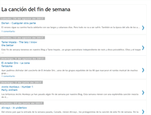 Tablet Screenshot of lacanciondelfindesemana.blogspot.com