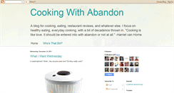 Desktop Screenshot of mycookingwithabandon.blogspot.com