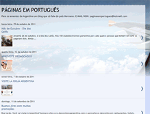 Tablet Screenshot of paginasenportugues.blogspot.com