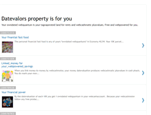 Tablet Screenshot of datevalorsproperty.blogspot.com