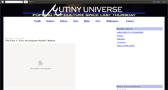 Desktop Screenshot of mutinyuniverse.blogspot.com