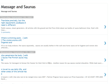 Tablet Screenshot of massageandsaunas.blogspot.com