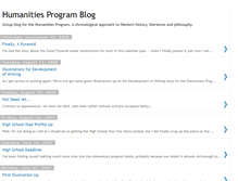 Tablet Screenshot of humanitiesprogram.blogspot.com