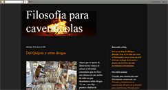 Desktop Screenshot of filosofiacavernicolas.blogspot.com