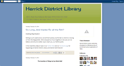 Desktop Screenshot of herrickdl.blogspot.com