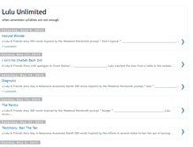 Tablet Screenshot of lulu-unlimited.blogspot.com