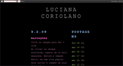 Desktop Screenshot of lucianacoriolano.blogspot.com