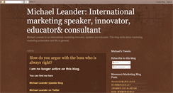 Desktop Screenshot of michaelleander.blogspot.com