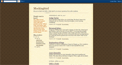 Desktop Screenshot of mockingbird-fhn.blogspot.com