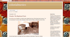 Desktop Screenshot of colonialmexico.blogspot.com