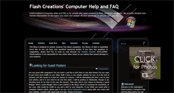 Desktop Screenshot of flashcreations-faq.blogspot.com