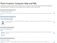 Tablet Screenshot of flashcreations-faq.blogspot.com