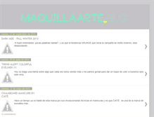 Tablet Screenshot of maquillaarte.blogspot.com