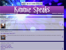 Tablet Screenshot of kimmiespeaks2.blogspot.com